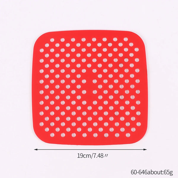 Tapis perforé réutilisable pour airfryer – Format carré