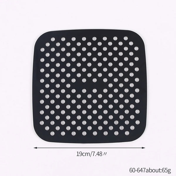 Tapis perforé réutilisable pour airfryer – Format carré